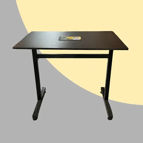 Mesa Rectangular De 90cm X 60cm Tapa En Rh Color Wengue