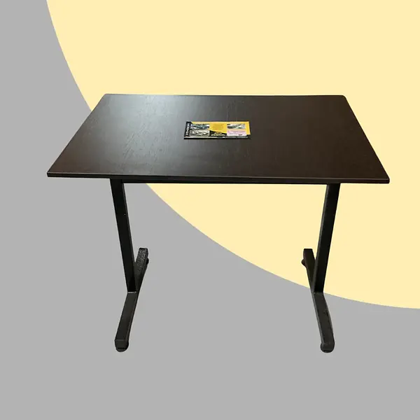 Mesa Rectangular De 90cm X 60cm Tapa En Rh Color Wengue