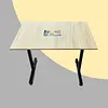 Mesa Rectangular De 90cm X 60cm Tapa En Rh Color Arena