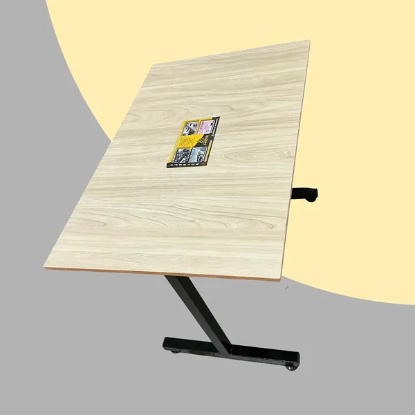 Mesa Rectangular De 90cm X 60cm Tapa En Rh Color Arena