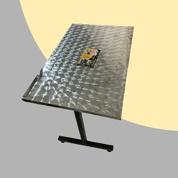 Mesa Rectangular De 90cm X 60cm Tapa En Acero