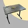 Mesa Rectangular De 90cm X 60cm Tapa En Acero
