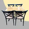 Juego De Sillas Plats Y Mesa Rectangular
