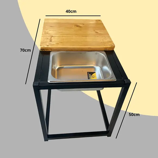 Mesa Rectangular Bar Con Poceta