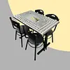 Juego De Sillas Karla Y Mesa Rectangular